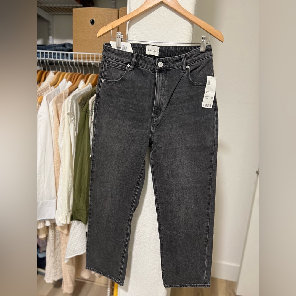 ABRAND Venice Cropped Straight Leg Jean